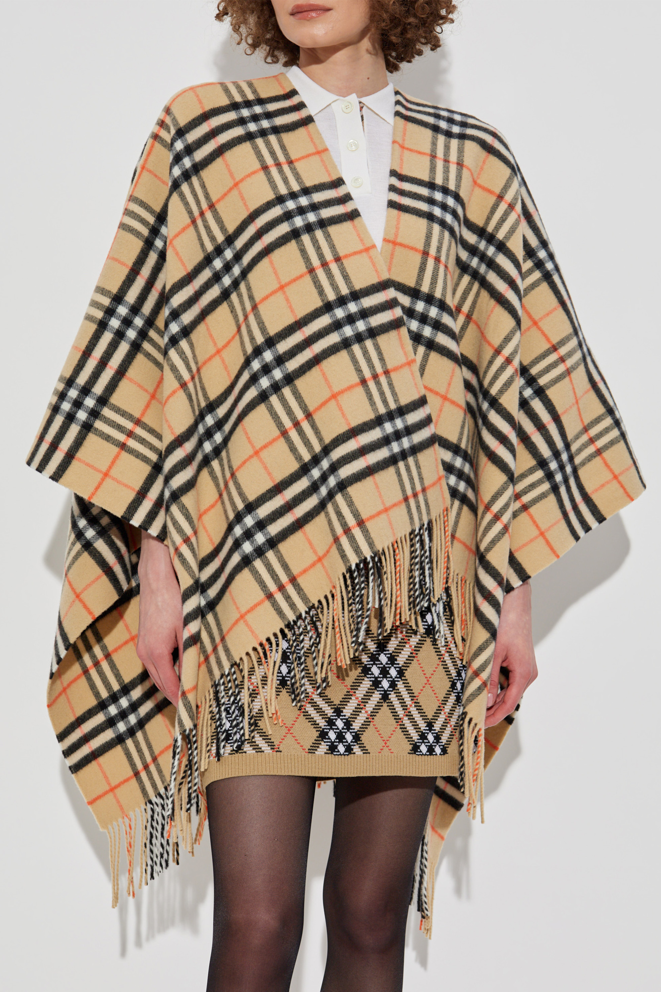 Beige Poncho 